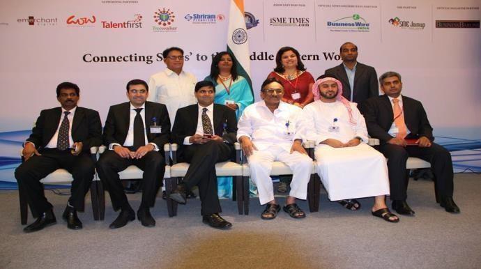 With Gulf and Middle-East dignitaries at AICC Business Meet, Bangalore 2014